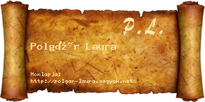 Polgár Laura névjegykártya