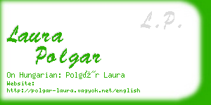 laura polgar business card